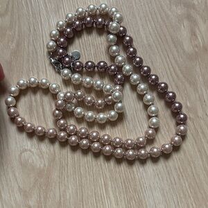 Charter Club Pink and Cream Pearl Necklace